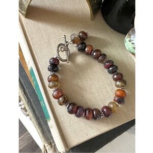 Handmade natural stone beaded bracelet